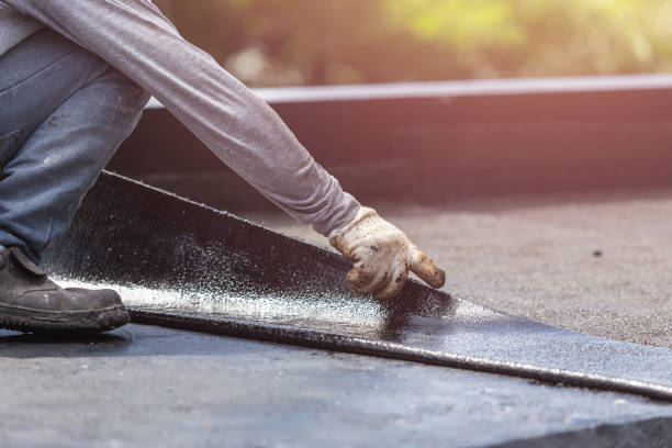 Professional Basement Waterproofing technician working in Osseo, MI